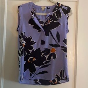 J Crew Sleeveless Floral Top